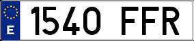 Truck License Plate